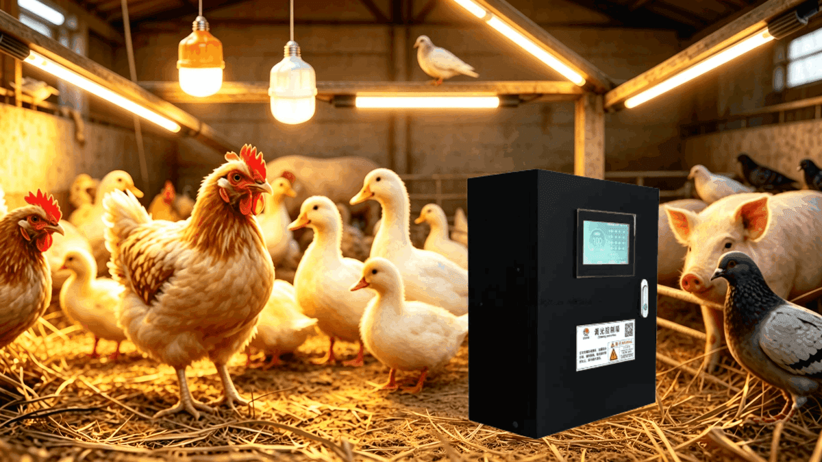 Poultry House Light Control System — Touch Panel application scenario